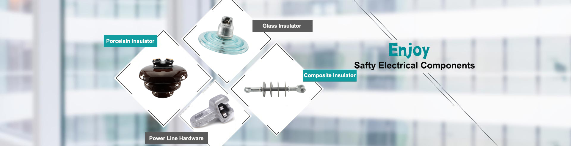 pin insulator, galss insulator